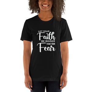 Unisex Let Your Faith Tee Black