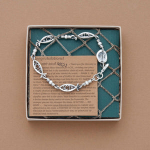 Small "A.C.T.S." Ichthus Bracelet(Smaller links)